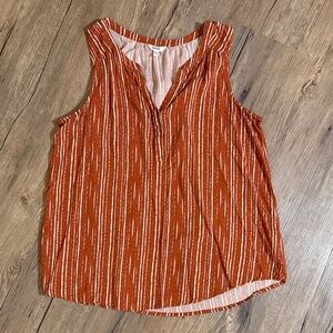 Women's Sleeveless Rust Top